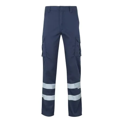 Pantaloni stretch, cu benzi reflectorizante, cu buzunare multiple / Velilla / Pantaloni, salopete, colanți