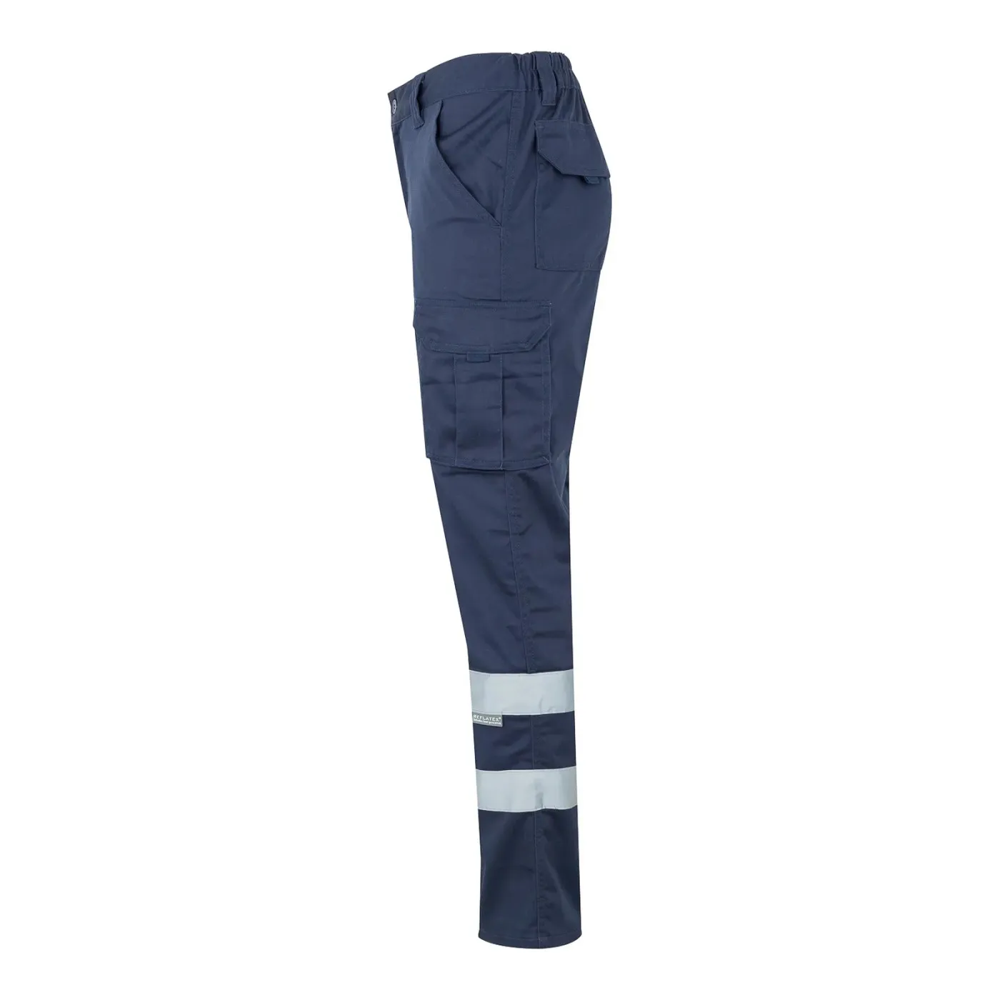 Pantaloni stretch, cu benzi reflectorizante, cu buzunare multiple / Velilla / Pantaloni, salopete, colanți
