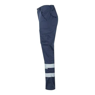 Pantaloni stretch, cu benzi reflectorizante, cu buzunare multiple / Velilla / Pantaloni, salopete, colanți