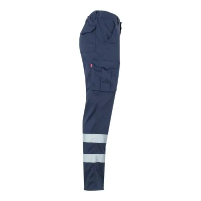 Pantaloni stretch, cu benzi reflectorizante, cu buzunare multiple / Velilla / Pantaloni, salopete, colanți