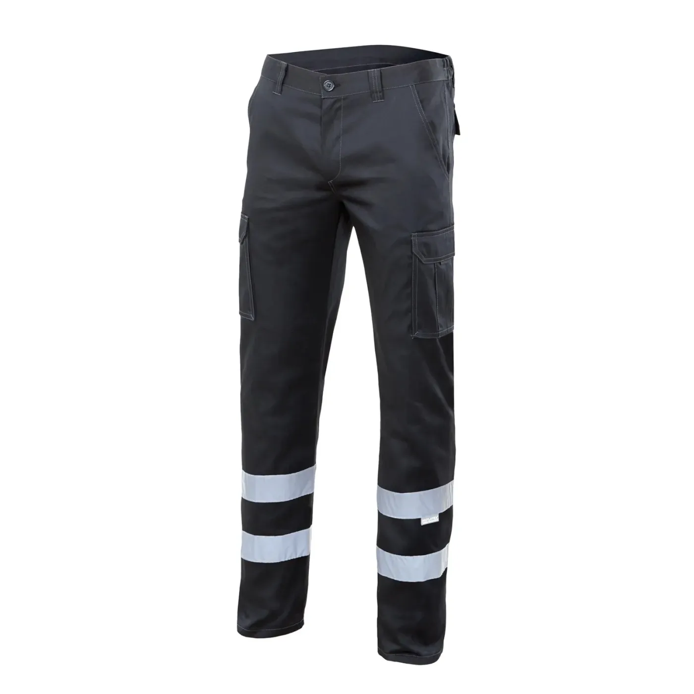 Pantaloni stretch, cu benzi reflectorizante, cu buzunare multiple / Velilla / Pantaloni, salopete, colanți