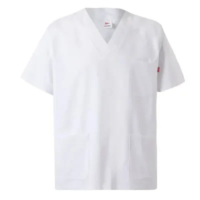 Cămașă scrub cu mânecă scurtă, 100% bumbac, pentru uz medical / Velilla / Îmbrăcăminte medicală