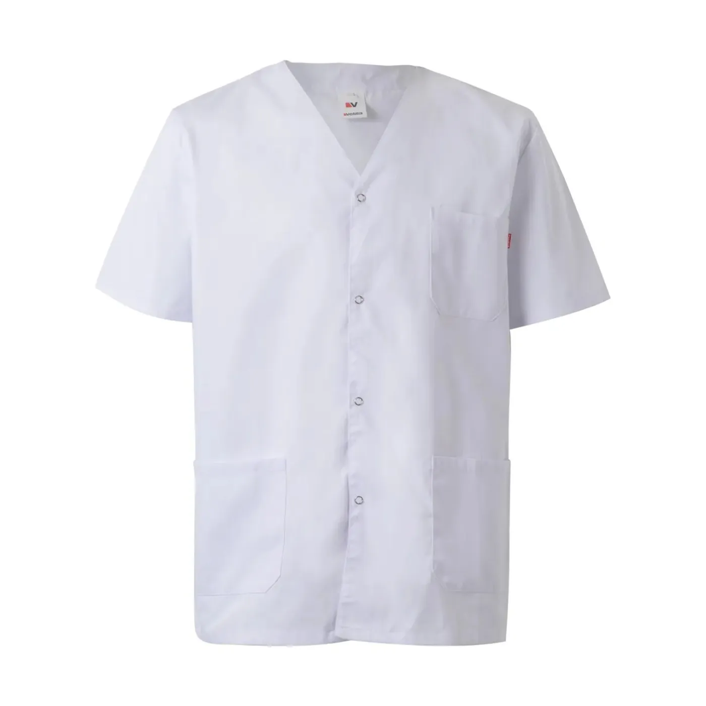 Cămașă scrub cu ​​mânecă scurtă, cu capse, pentru uz medical / Velilla / Îmbrăcăminte bucătari, ospătari, HoReCa