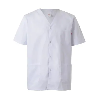 Cămașă scrub cu ​​mânecă scurtă, cu capse, pentru uz medical / Velilla / Îmbrăcăminte bucătari, ospătari, HoReCa