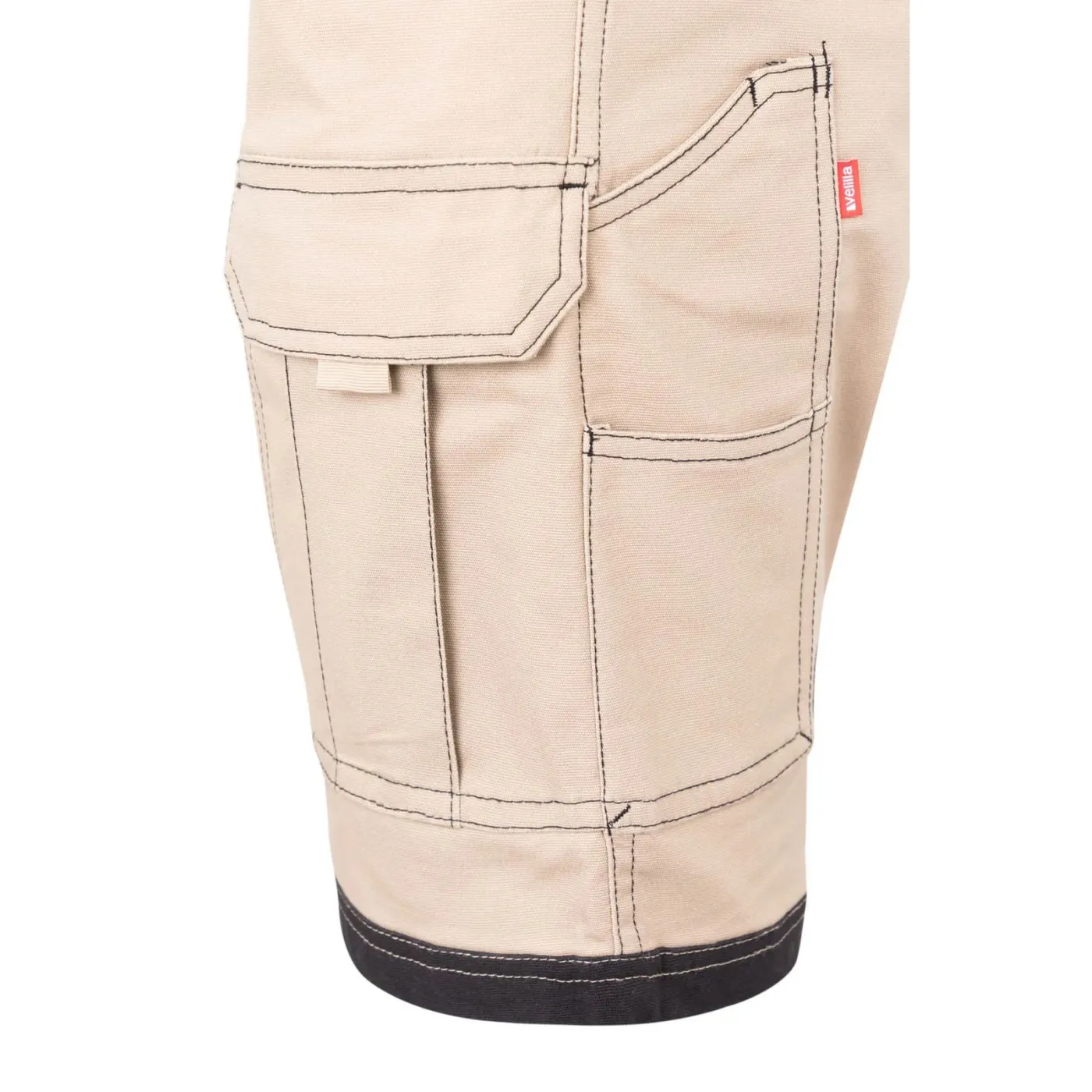 Pantaloni scurți din material stretch, cu buzunare pentru toc / Velilla / Pantaloni scurți de lucru