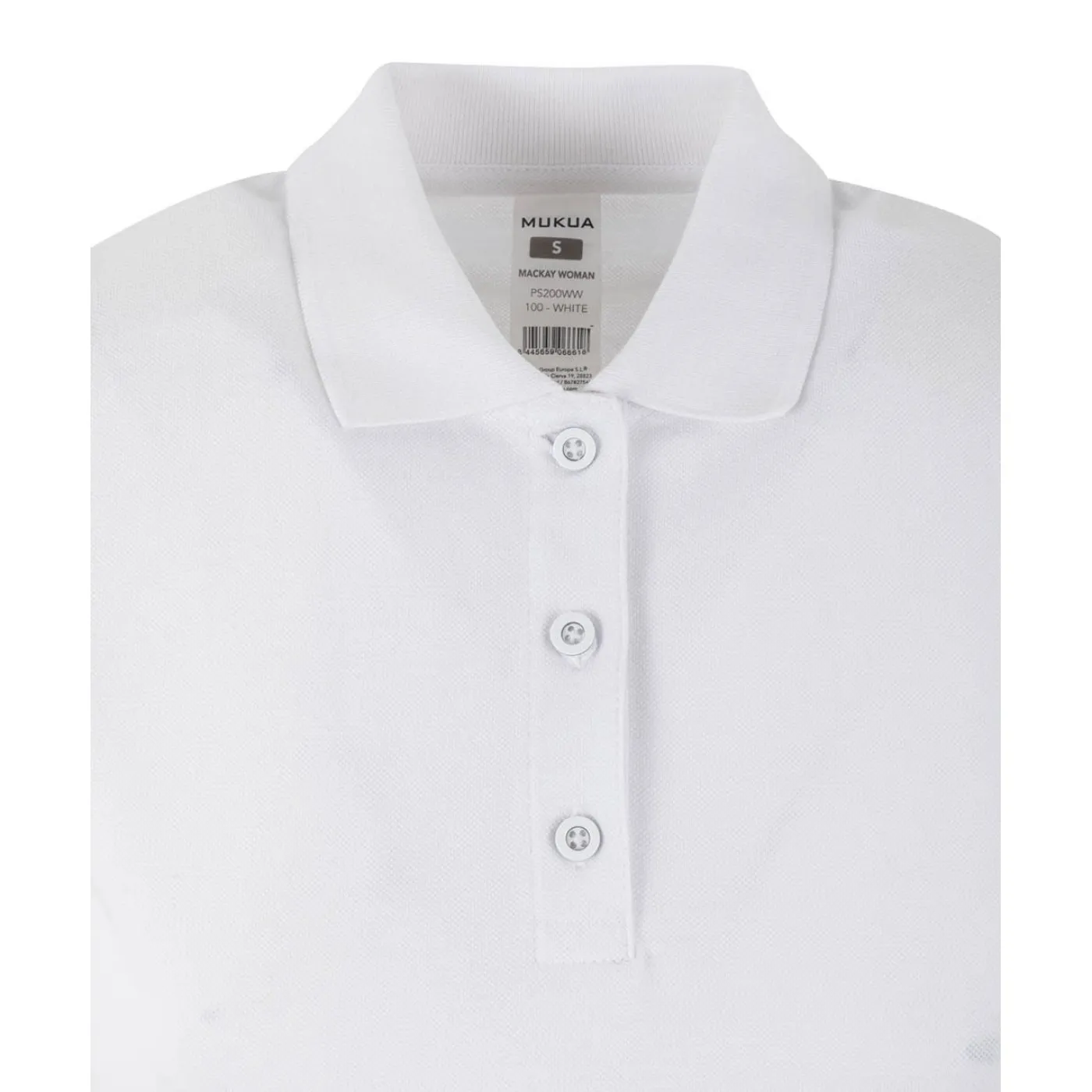 Tricou polo MACKAY WOMAN pentru femeiă, simplu, alb / Mukua / Tricouri, bluze, cămăși