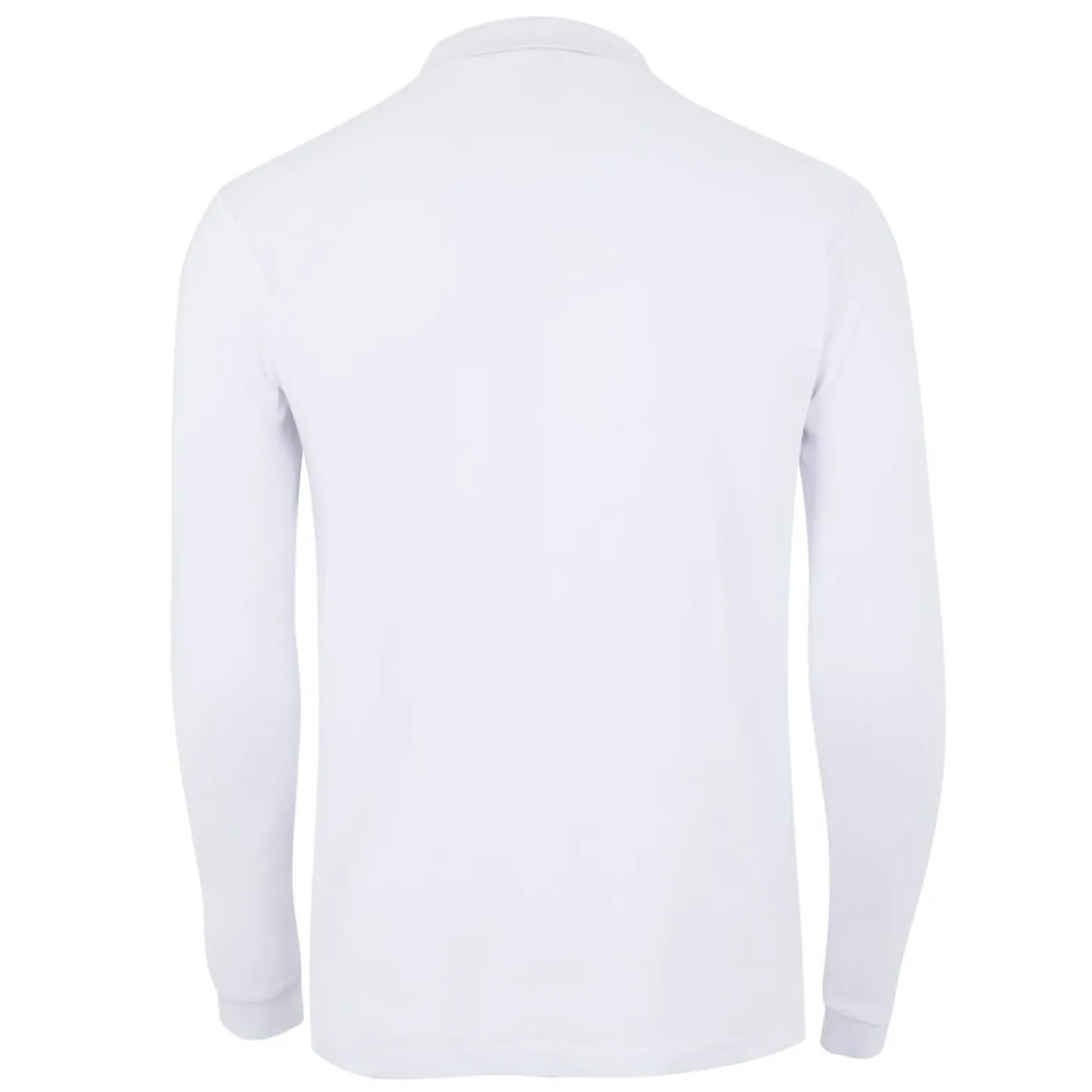 Tricou polo HOBART cu mânecă lungă, unisex, simplu, alb / Mukua / Tricouri, bluze, cămăși