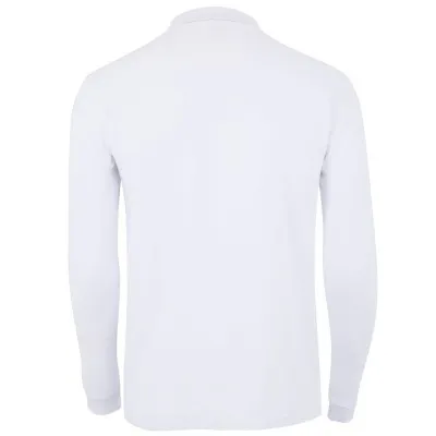 Tricou polo HOBART cu mânecă lungă, unisex, simplu, alb / Mukua / Tricouri, bluze, cămăși
