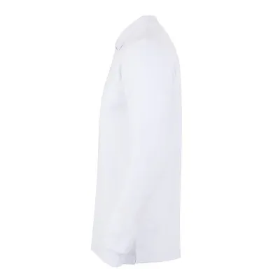 Tricou polo HOBART cu mânecă lungă, unisex, simplu, alb / Mukua / Tricouri, bluze, cămăși