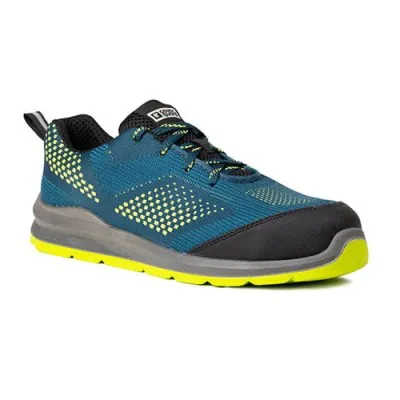 Pantofi sport de protecție MILERITE verde-galben S1P SRC / Coverguard / Încălțăminte sport de protecție, casual și timp liber