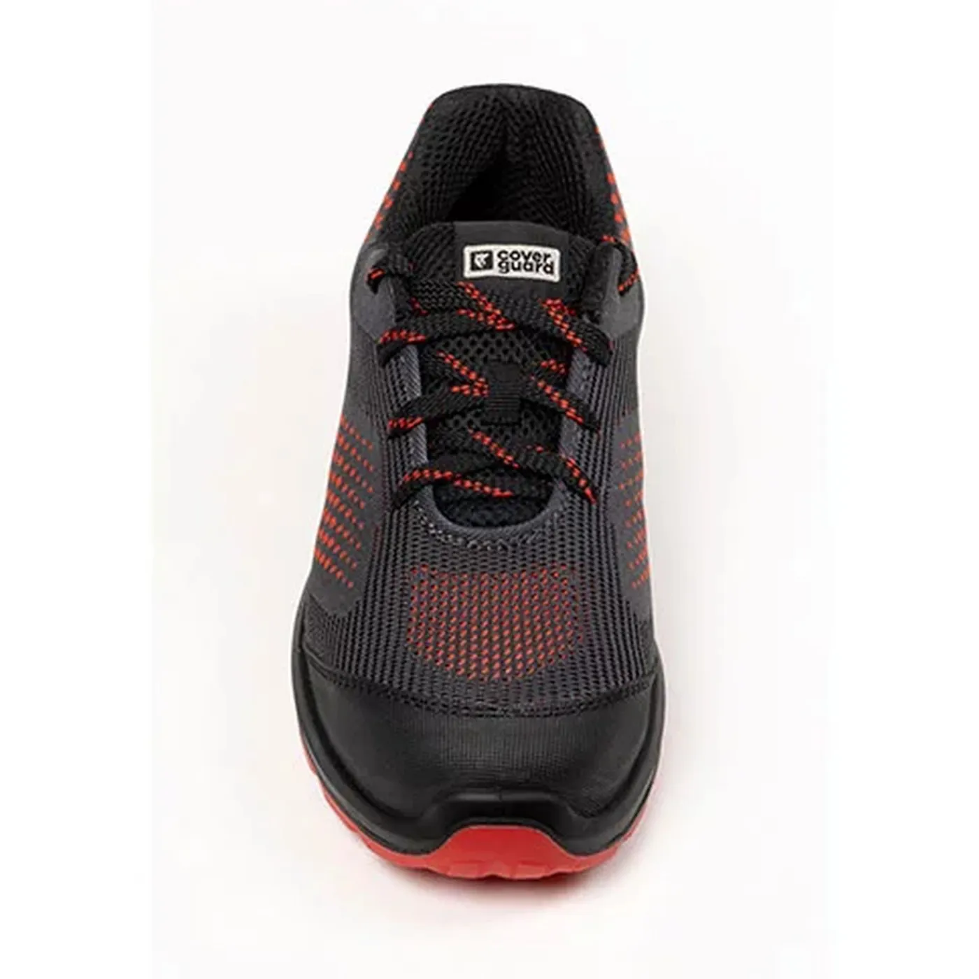 Pantofi sport de protecție MILERITE gri-roșu S1P SRC / Coverguard / Încălțăminte sport de protecție, casual și timp liber