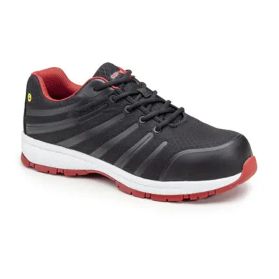 Pantofi sport de protecție GALAXITE negru/roșu S1P SRC ESD / Coverguard / Încălțăminte sport de protecție, casual și timp liber