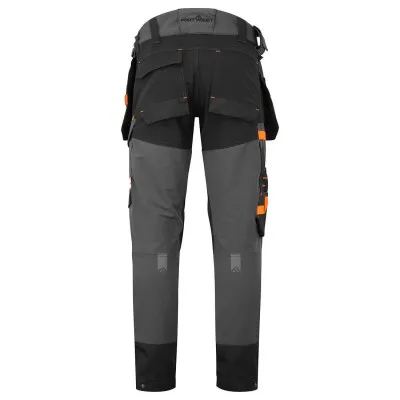 EV440 - Pantaloni de lucru elastici EV4, cu buzunare Holster / Portwest / Pantaloni, salopete, colanți