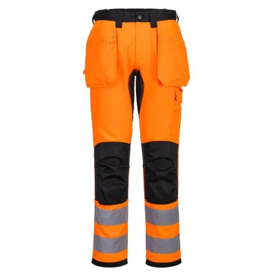 CD889 - Pantaloni elastici HiVis WX2, cu buzunar Holster / Portwest / Pantaloni, salopete, colanți