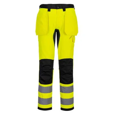 CD889 - Pantaloni elastici HiVis WX2, cu buzunar Holster / Portwest / Pantaloni, salopete, colanți