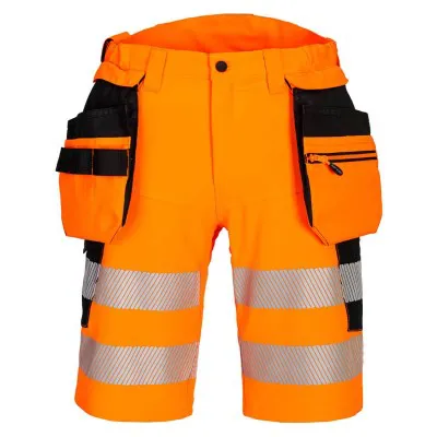 DX446 - Pantaloni scurți HiVis DX4 Holster / Portwest / Pantaloni, salopete, colanți