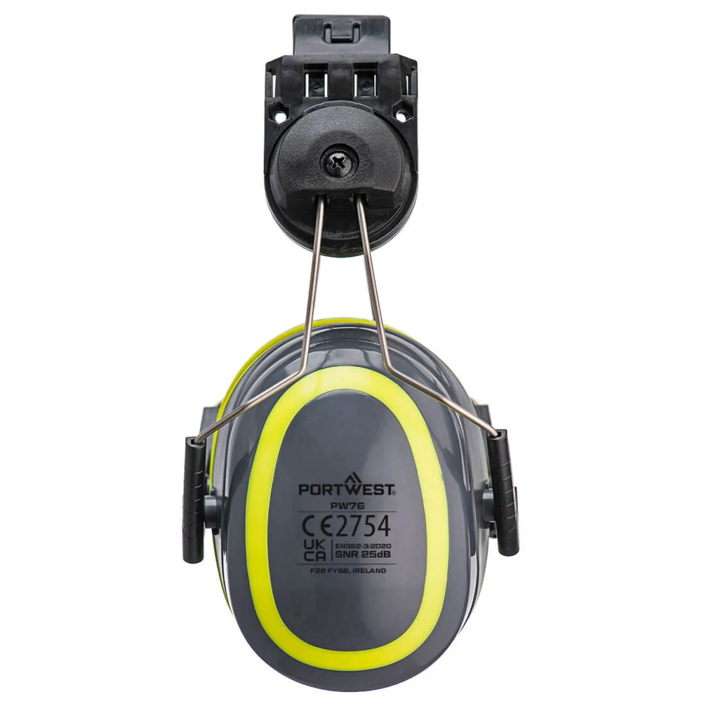 PW76 - Căști antifonare HV Extreme Clip-On / Portwest / Antifoane externe cu prindere pe cască