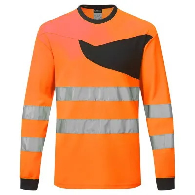 PW221 - Tricou HiVis PW2 cu mânecă lungă / Portwest / Tricouri, bluze, cămăși