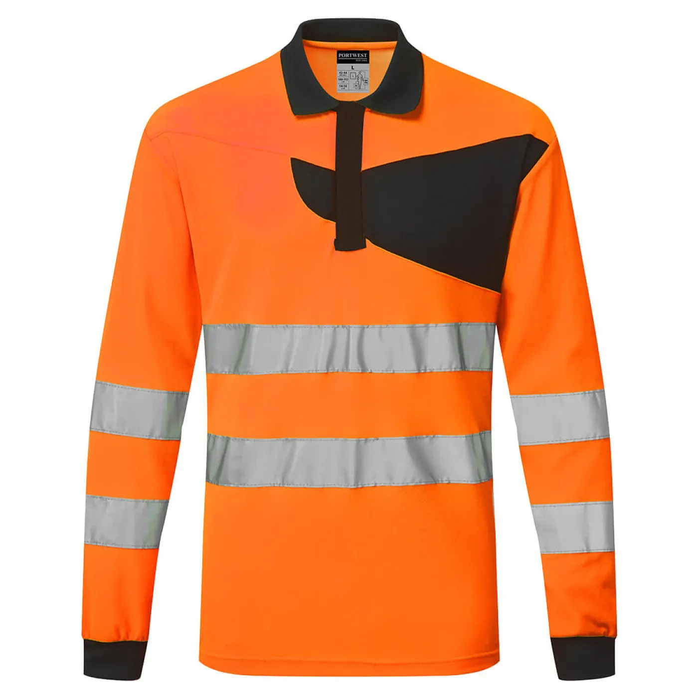 PW220 - Tricou Polo HiVis PW2 cu mânecă lungă / Portwest / Tricouri, bluze, cămăși