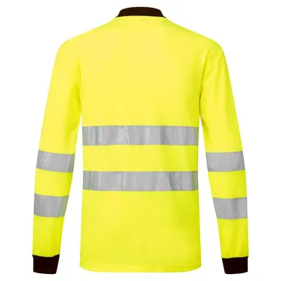 PW220 - Tricou Polo HiVis PW2 cu mânecă lungă / Portwest / Tricouri, bluze, cămăși