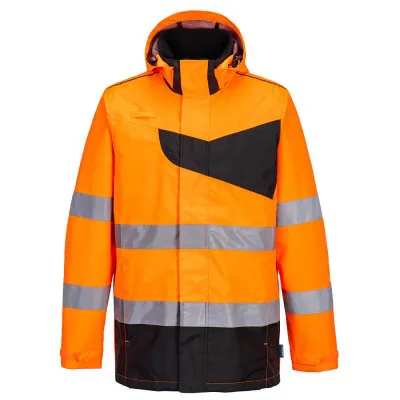 PW265 - Jachetă de ploaie HiVis PW2 / Portwest / Îmbrăcăminte de ploaie și impermeabilă
