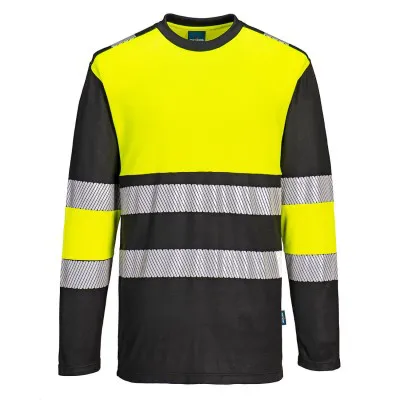 PW312 - Tricou HiVis PW3 cu mânecă lungă, Clasa 1 / Portwest / Tricouri, bluze, cămăși