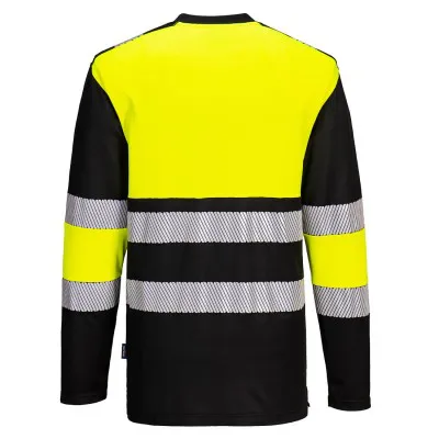 PW312 - Tricou HiVis PW3 cu mânecă lungă, Clasa 1 / Portwest / Tricouri, bluze, cămăși