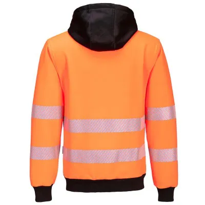PW327 - Hanorac HiVis PW3 cu gluga și fermoar / Portwest / Hanorace, bluze softshell, polar și fleece