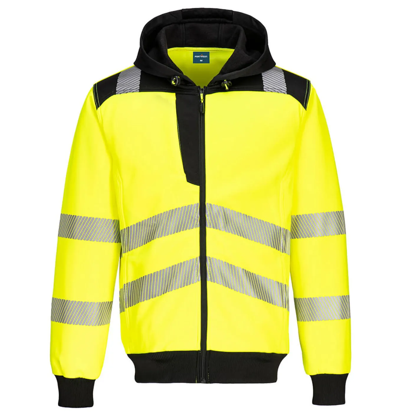 PW327 - Hanorac HiVis PW3 cu gluga și fermoar / Portwest / Hanorace, bluze softshell, polar și fleece