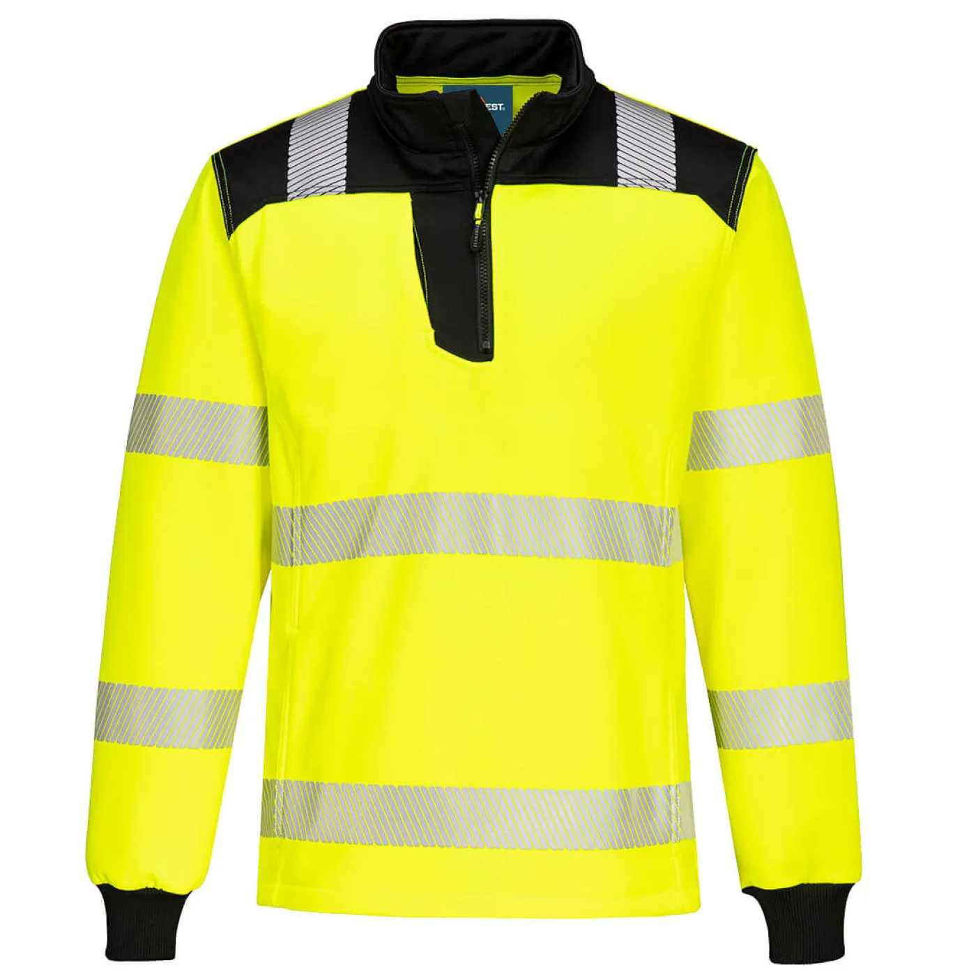 PW326 - Bluză HiVis PW3 cu fermoar scurt / Portwest / Tricouri, bluze, cămăși