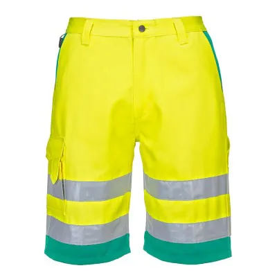 L043 - Pantaloni scurți HiVis din polibumbac / Portwest / Îmbrăcăminte HiVis și reflectorizantă