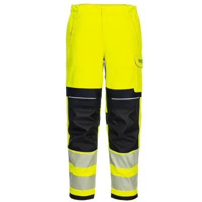 FR409 - Pantaloni HiVis PW3 ignifugi, pentru femei / Portwest / Îmbrăcăminte antistatică și ignifugă