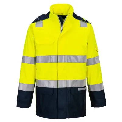 FR605 - Jachetă Bizflame HiVis, impermeabilă și ignifugă / Portwest / Îmbrăcăminte antistatică și ignifugă
