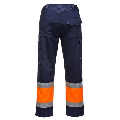 L049 - Pantaloni de lucru HiVis Lightweight Contrast, Clasa 1 / Portwest / Îmbrăcăminte HiVis și reflectorizantă