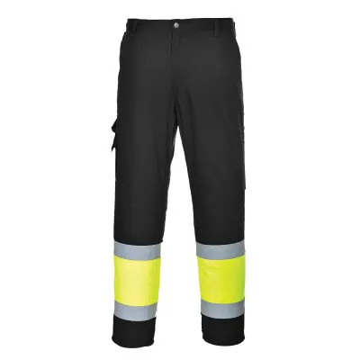 L049 - Pantaloni de lucru HiVis Lightweight Contrast, Clasa 1 / Portwest / Îmbrăcăminte HiVis și reflectorizantă
