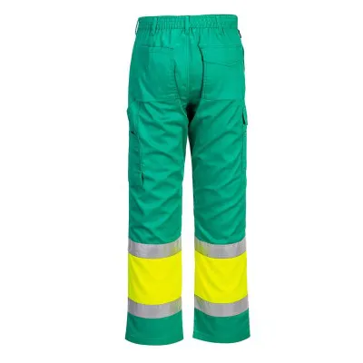 L049 - Pantaloni de lucru HiVis Lightweight Contrast, Clasa 1 / Portwest / Îmbrăcăminte HiVis și reflectorizantă
