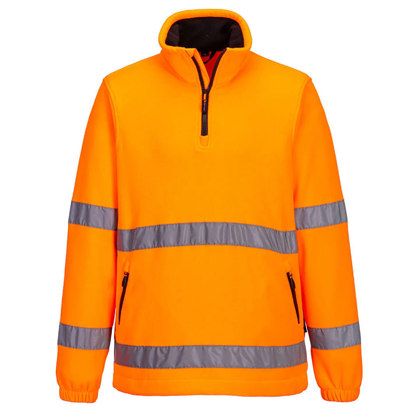 F302 - Fleece HiVis cu fermoar scurt / Portwest / Îmbrăcăminte HiVis și reflectorizantă