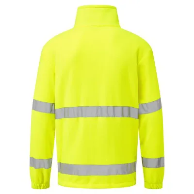 F302 - Fleece HiVis cu fermoar scurt / Portwest / Îmbrăcăminte HiVis și reflectorizantă