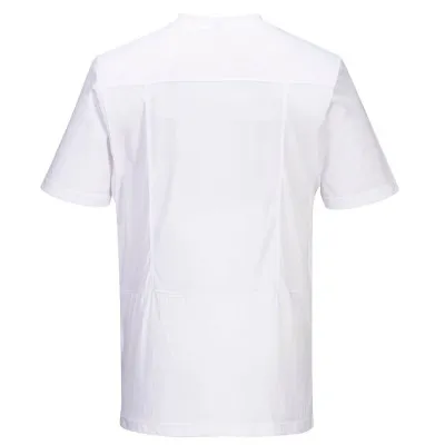 C195 - Tricou de bucătar din bumbac, cu insertii din plasă MeshAir / Portwest / Îmbrăcăminte bucătari, ospătari, HoReCa