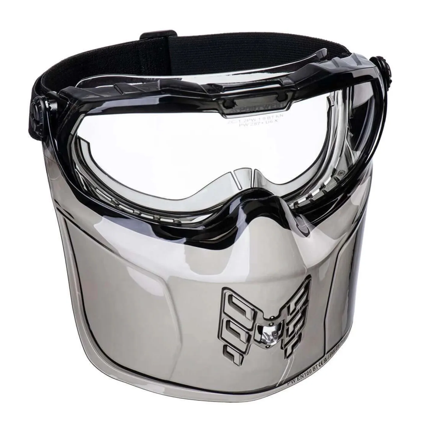 PS22 - Ochelari de protecție Ultra Safe, cu protecție pentru bărbie / Portwest / Ochelari de protecție etanși, tip Google