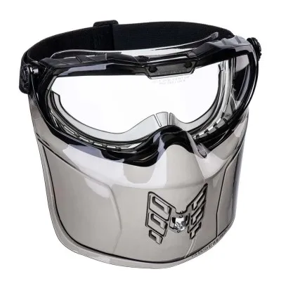 PS22 - Ochelari de protecție Ultra Safe, cu protecție pentru bărbie / Portwest / Ochelari de protecție etanși, tip Google