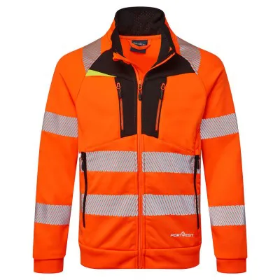 DX477 - Hanorac HiVis DX4 cu fermoar / Portwest / Îmbrăcăminte HiVis și reflectorizantă
