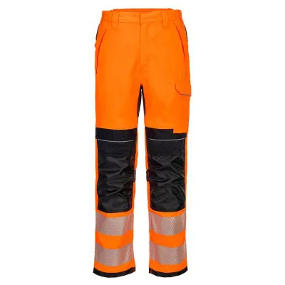 FR414 - Pantaloni de lucru HiVis ignifugi PW3 HVO / Portwest / Îmbrăcăminte antistatică și ignifugă
