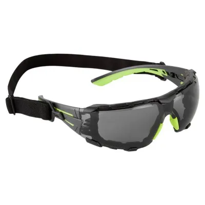 PS28 - Ochelari de protecție cu șnur de prindere / Portwest / Ochelari de protecție cu lentile galbene