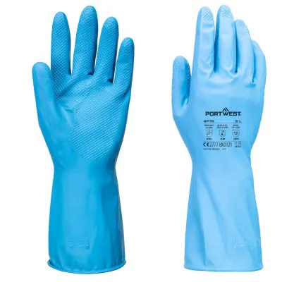 AP76 - Mănuși din latex Chemical B (12 perechi) / Portwest / Mănuși de protecție chimică