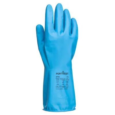 AP76 - Mănuși din latex Chemical B (12 perechi) / Portwest / Mănuși de protecție chimică