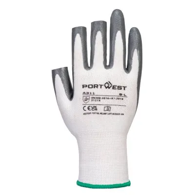 A311 - Mănuși din spumă de nitril Grip 15, fără degete (12 perechi) / Portwest / Mănuși de protecție din material textil impregnate