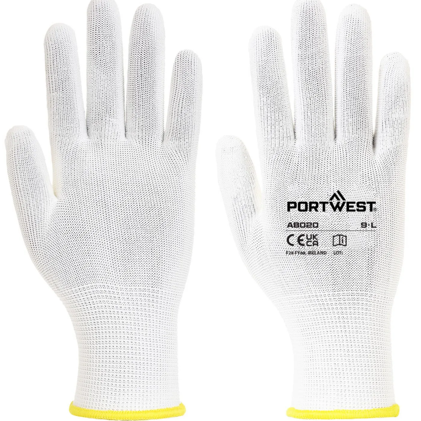 AB020 - Manusi Assembly (360 perechi) / Portwest / Mănuși de protecție din material textil neimpregnate