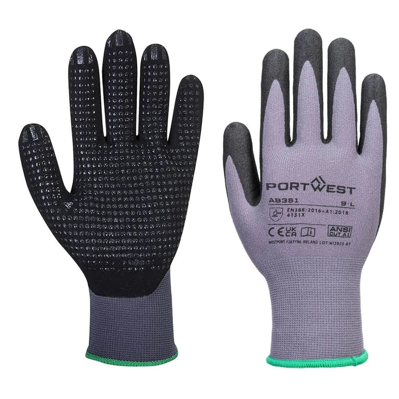 AB351 - Mănuși DermiFlex Essential (12 perechi) / Portwest / Mănuși de protecție din material textil impregnate
