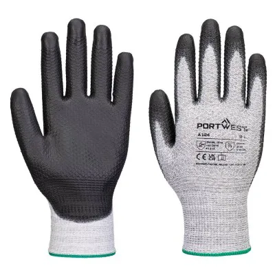 A124 - Mănuși Diamond Knit din poliuretan Grip 13 (12 perechi) / Portwest / Mănuși de protecție din material textil impregnate
